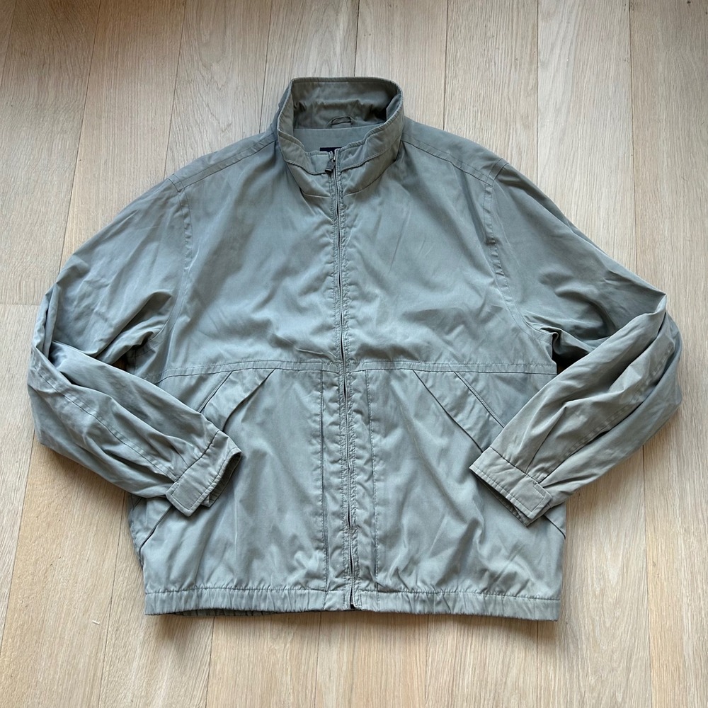 Dockers Windbreaker Jacket Mens Large‎ Green Full Zip Workwear Utility Tactical - Picture 2 of 11
